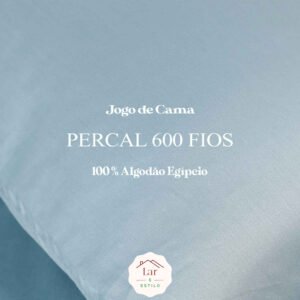 Percal Acetinado 600 Fios 100% Algodão Egípcio – Jogo Com 4 Peças