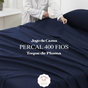 Jogo de Cama Percal 400 Fios Toque de Pluma 4 Peças - Day by Day
